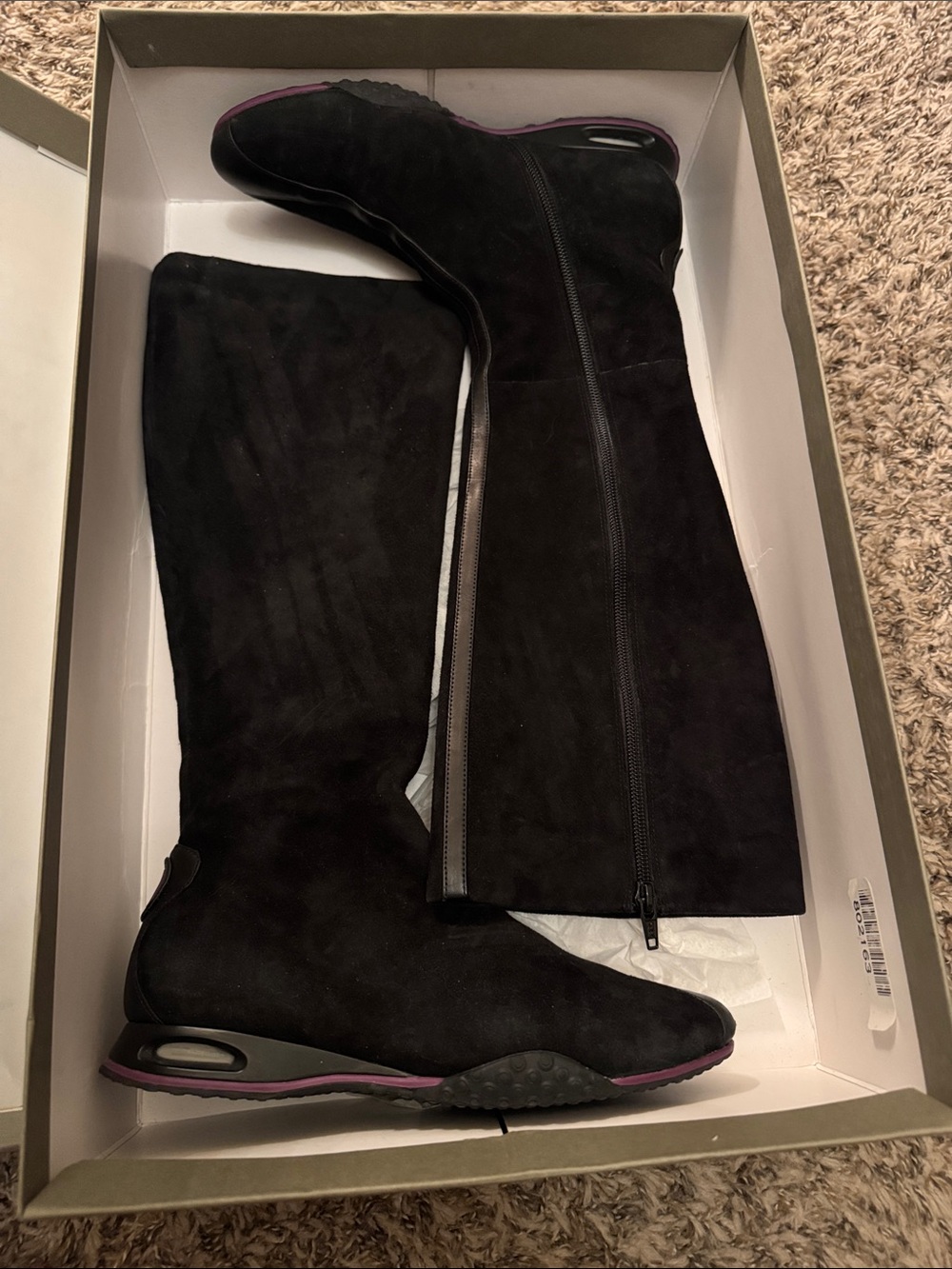 Cole Haan Nike Air tall Suede sneaker boot size 6